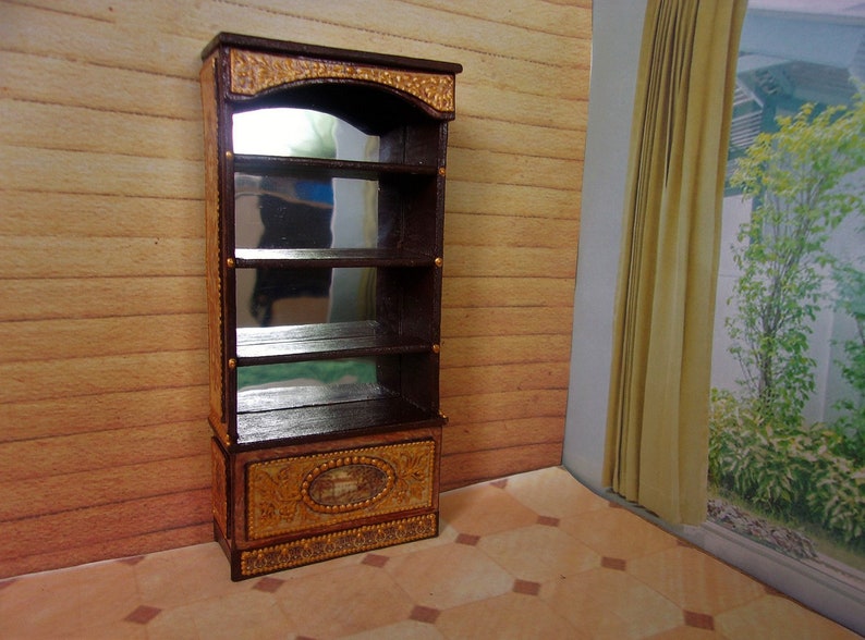 Bookcase Miniature Dollhouse. Scale 112 Etsy