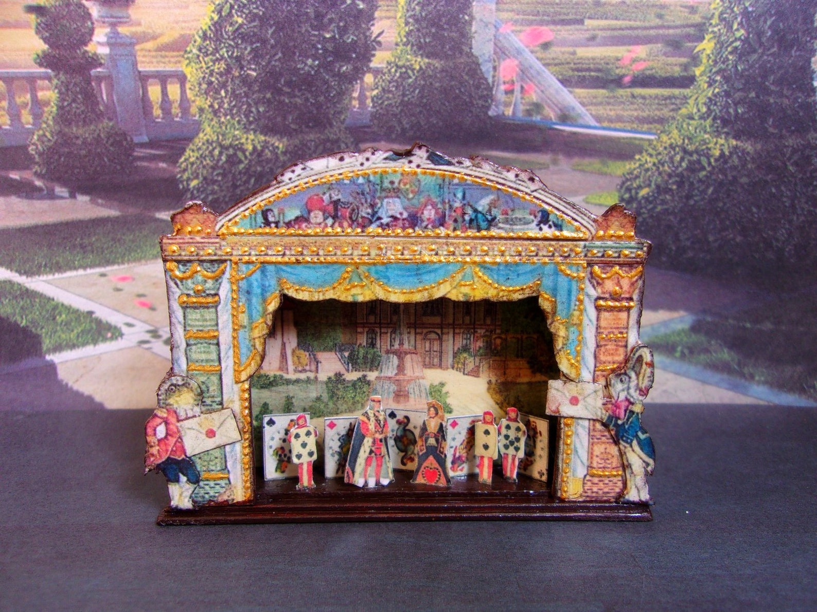 Puppet theater. 216 inches. Dolls house miniature. Etsy