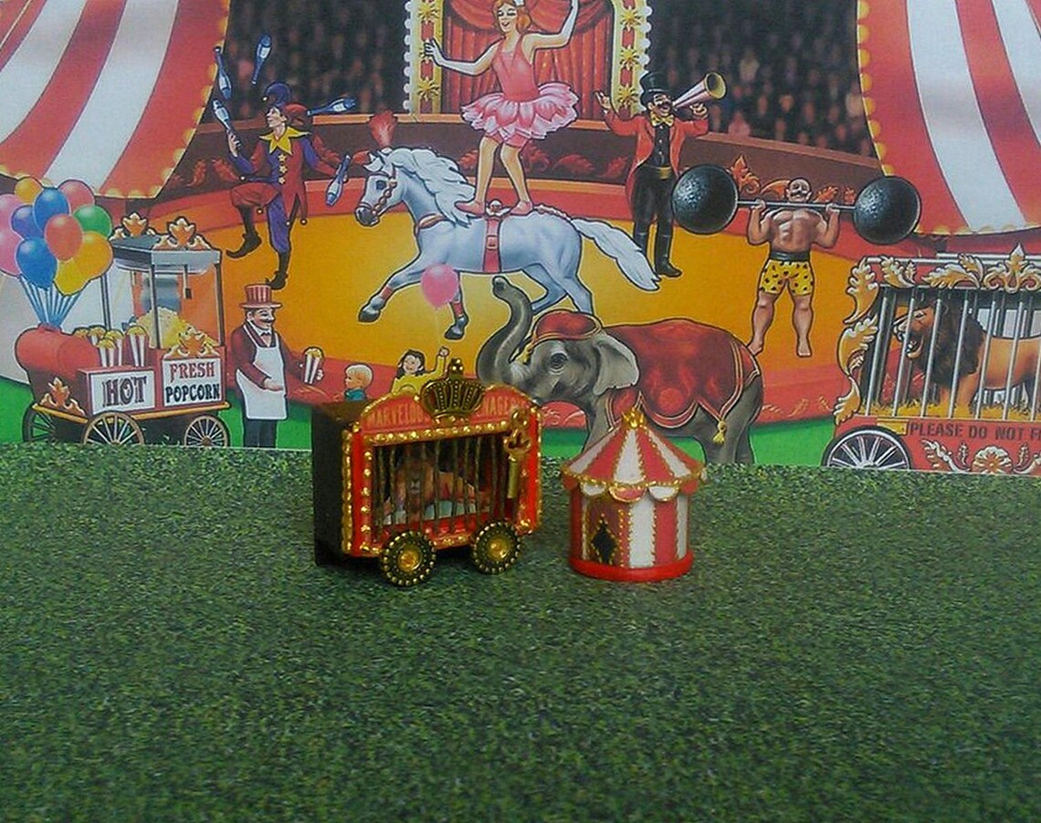Doll circus. 196 inches. Dolls house miniature. Handcrafted Etsy
