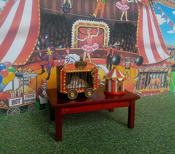 Doll circus. 196 inches. Dolls house miniature. Handcrafted Etsy