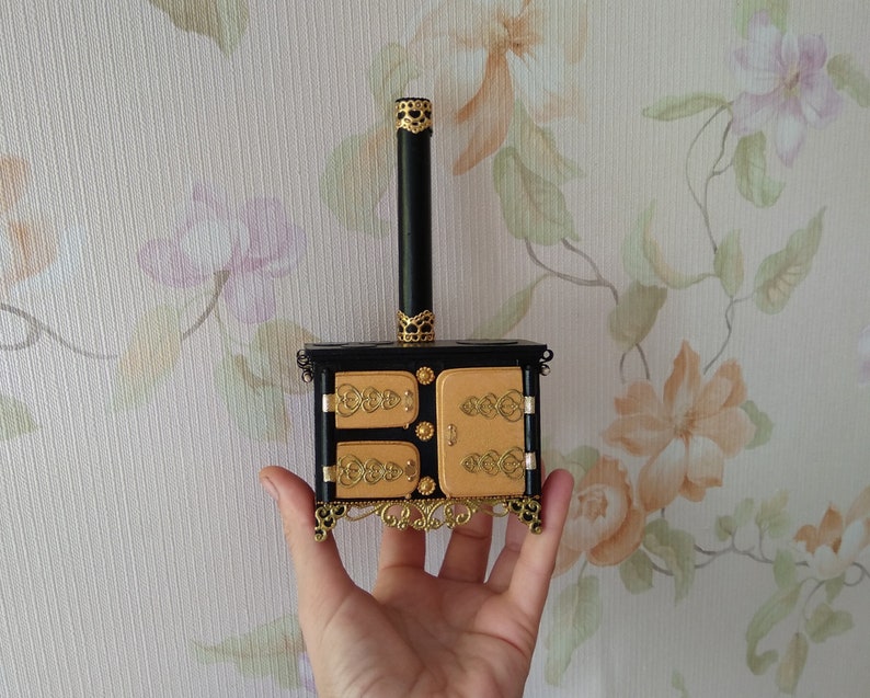 Kitchen furnace. Miniture stove. Kitchen Furniture Doll House Etsy