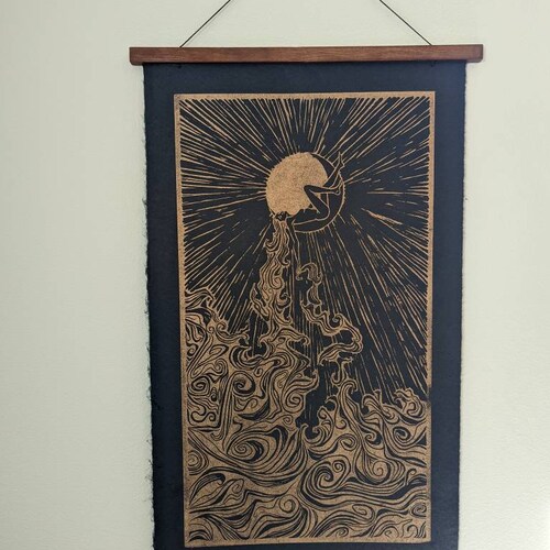 Golden Camille - Special Edition Gold Ink shops on Black Paper
