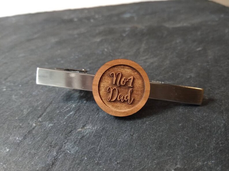 wedding gift Best Dad Tie Clip Silver Tie Clip Wooden Tie Clip mens gift father/'s gift birthday gift Christmas gift gift for him