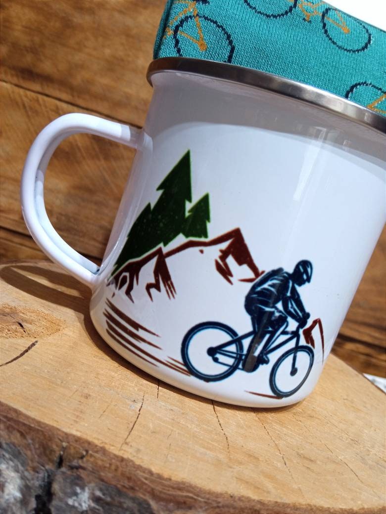 Cycling Travel Mug, Outdoor Travel Mug, Gents Gift, Mens