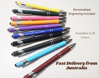 Custom Engraved Personalized Metal Pens wedding school gift Business Stylus Pen