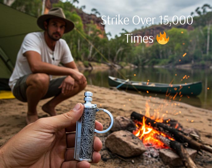 Personalized Kerosene Lighter, Custom Portable Everlasting Match, Camping Gift