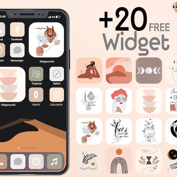 1800 High Resolution iOS Icons Pack Mega Bundle | iPhone IOS 14 App Aesthetic | Free Custom Icons | IOS14 Phone Home Screen Widget