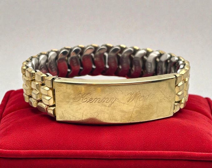 Vintage Gold Filled Locket Bracelet – Speidel Mid Century Expansion Band