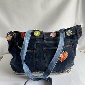 Geüpcycled denim schoudertas