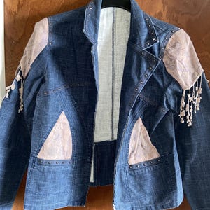 Women&#39;s Upcycled Denim Jacket, size M