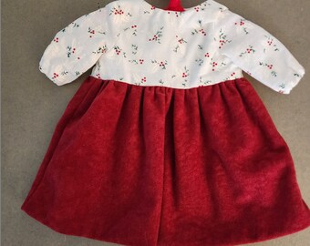 Handmade American Girl Doll Dress with Shoes