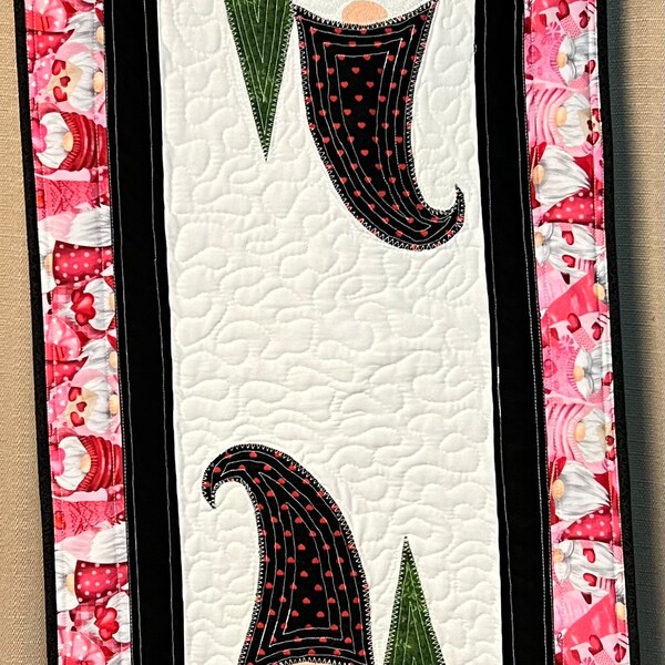 Gnome Adventure Quilted Table Runner NCU0HNH696