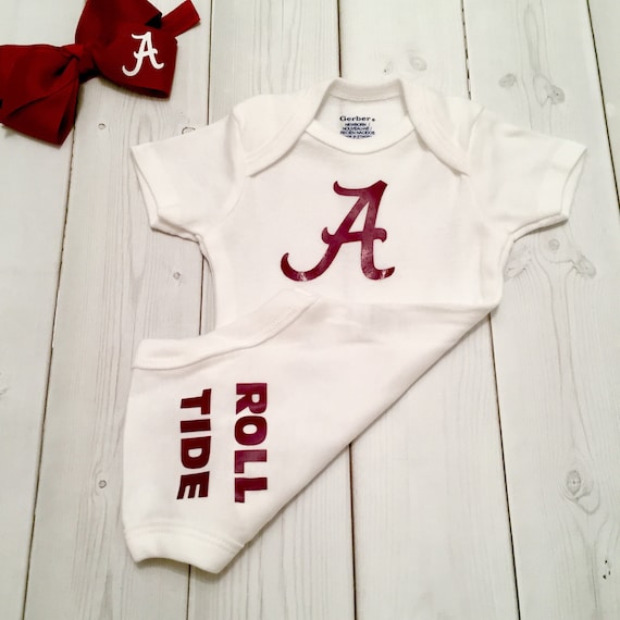 University of Alabama Crimson Tide Newborn Infant Baby Embroidered Bib