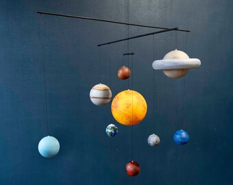 大型太陽系惑星モビール、吊り下げ式太陽と惑星モデル、宇宙の子供部屋