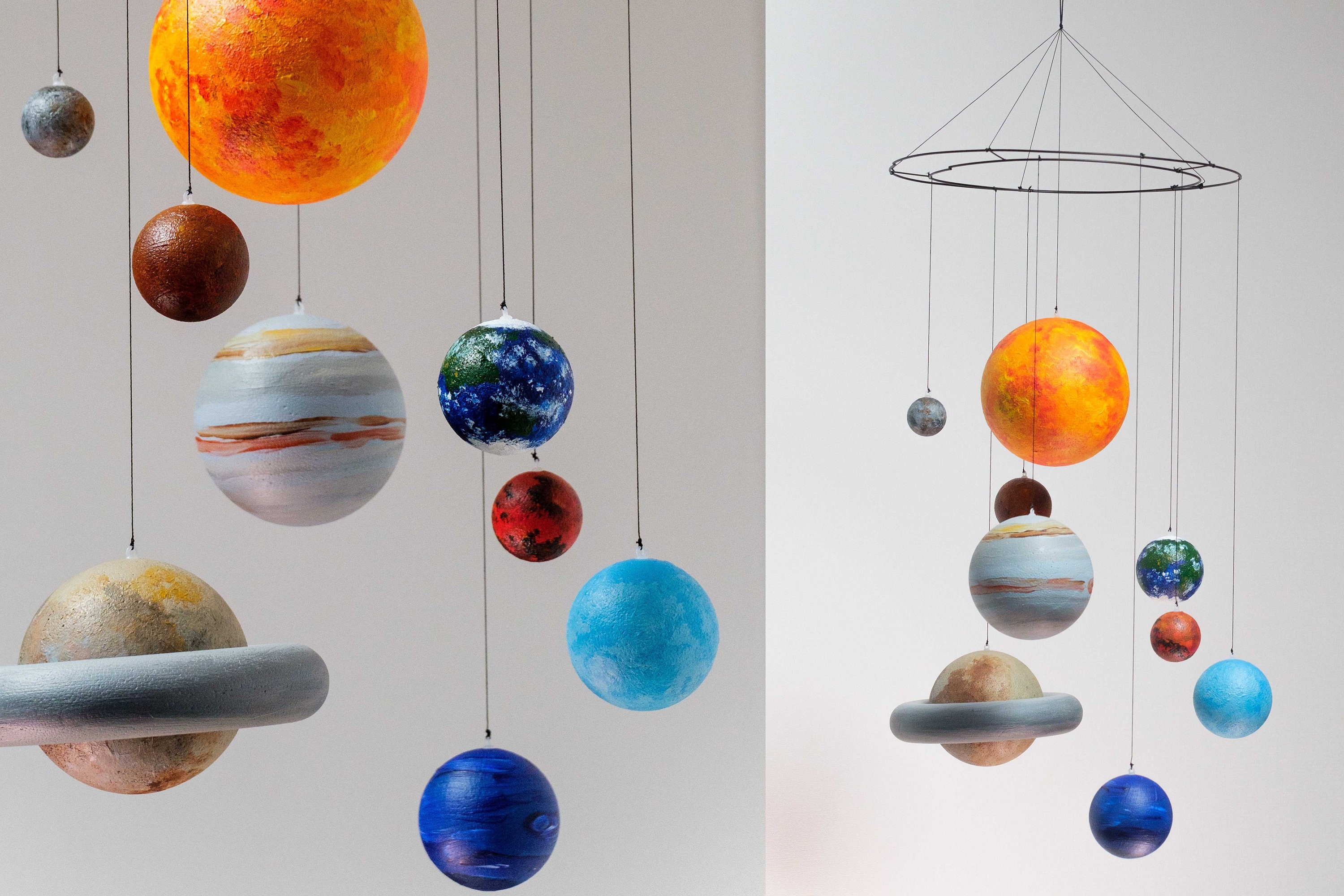 Solar system model hanging Solar system mobile Sun and | Etsy
