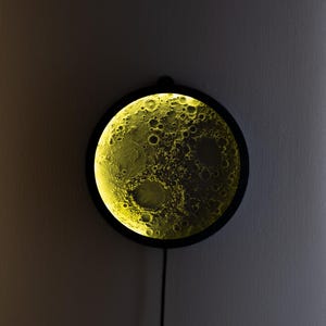 Moon night light | textured moon | moon wall decor | wall accessory | wall lamp | led moon lamp | wall decoration | children&#39;s night lamp