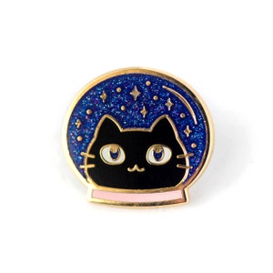 Space Cats Cute Hard Enamel Pins Lapel Pin Gift Stocking Stuffer image 3