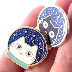 Space Cats Cute Hard Enamel Pins Lapel Pin Gift Stocking Stuffer image 6