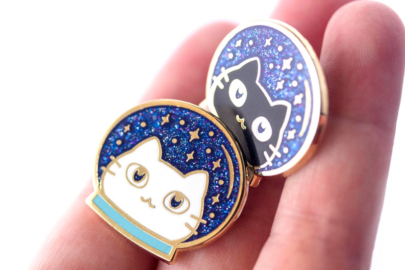 Space Cats Cute Hard Enamel Pins Lapel Pin Gift Stocking Stuffer image 6