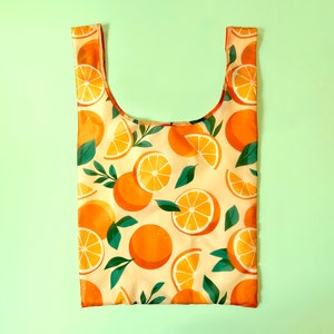 Orange Grove Wiederverwendbare Einkaufstasche - Umweltfreundliche faltbare Einkaufstasche - Strand Sommer Pool Tasche