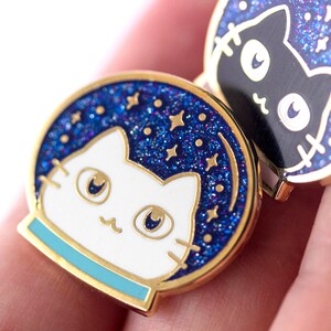 Space Cats Cute Hard Enamel Pins Lapel Pin Gift Stocking Stuffer image 5