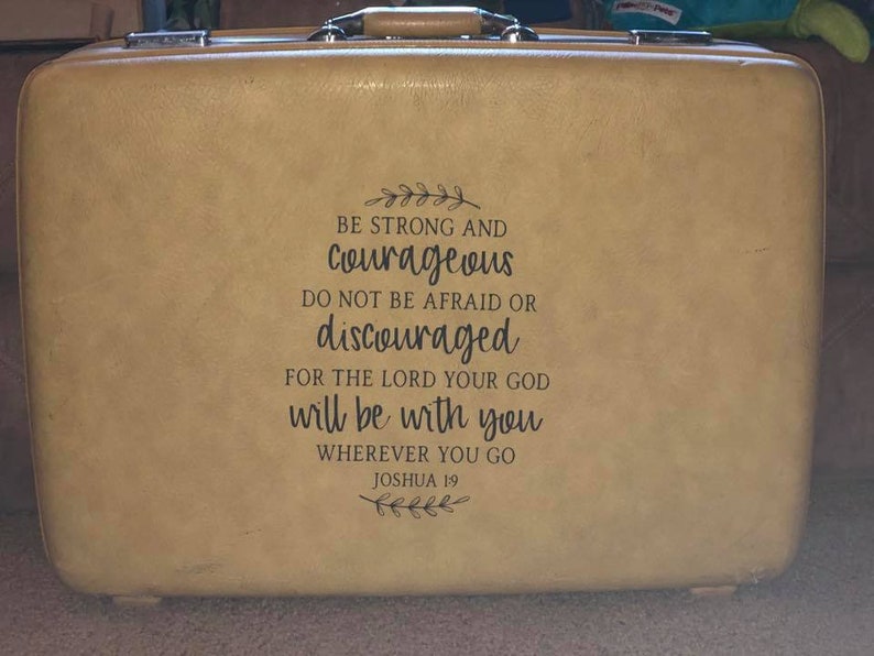 vintage yellow suitcase