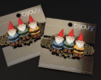 Hair, Barrettes - Gnomes