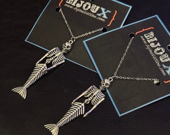 Pendant Necklaces - Skelly Mermaid