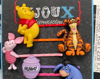 Disney Winnie the Pooh Tigger & Eeyore Butterfly Claw Hair Clip Set Winnie the Pooh and Friends Hair Barrette | Winnie the Pooh  main image 2