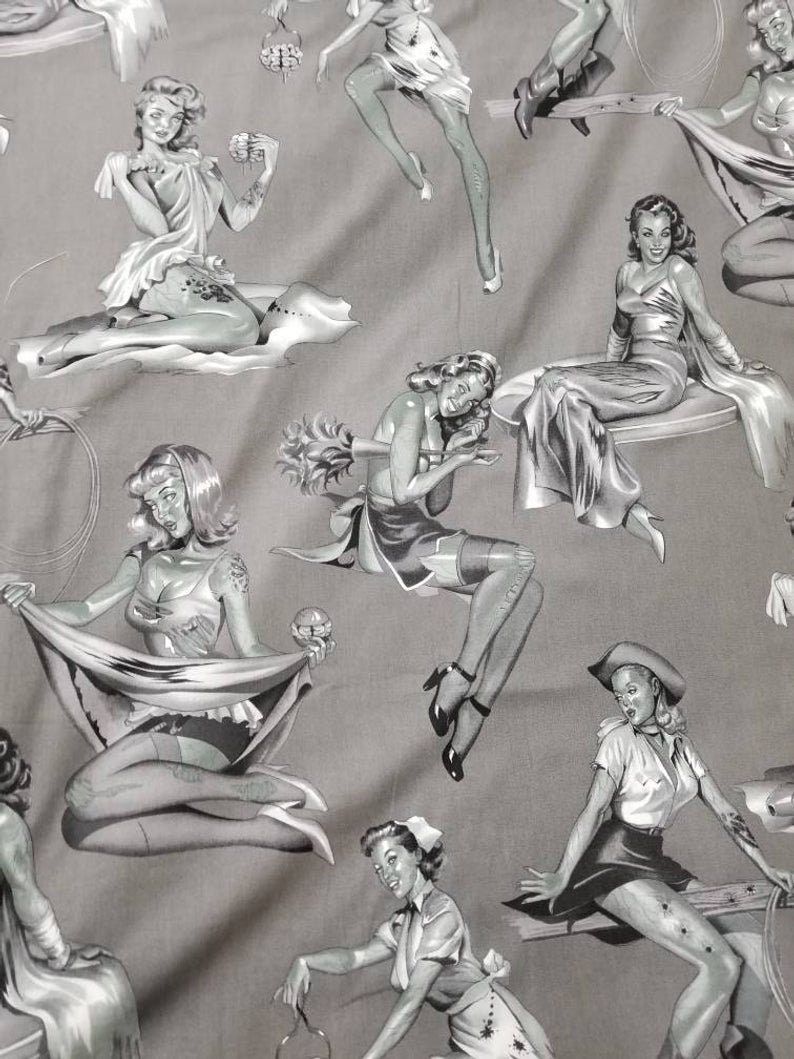 Pin-Up Collection Clothing Skirt Zombie Pin-Ups Grayscale