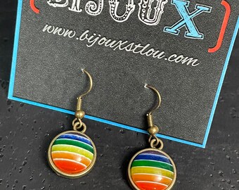 Rainbow Pride dangle earrings - LBGTQIA+