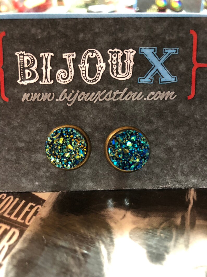 Druzy Quartz Cufflinks