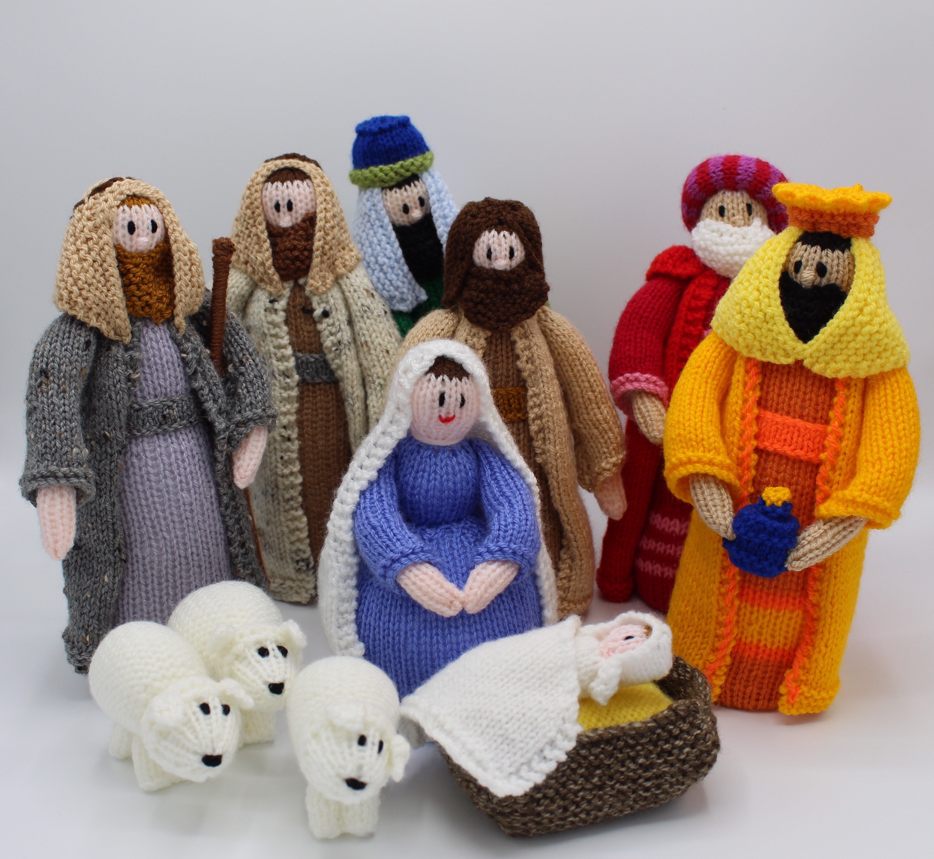 Knitted nativity scene Etsy