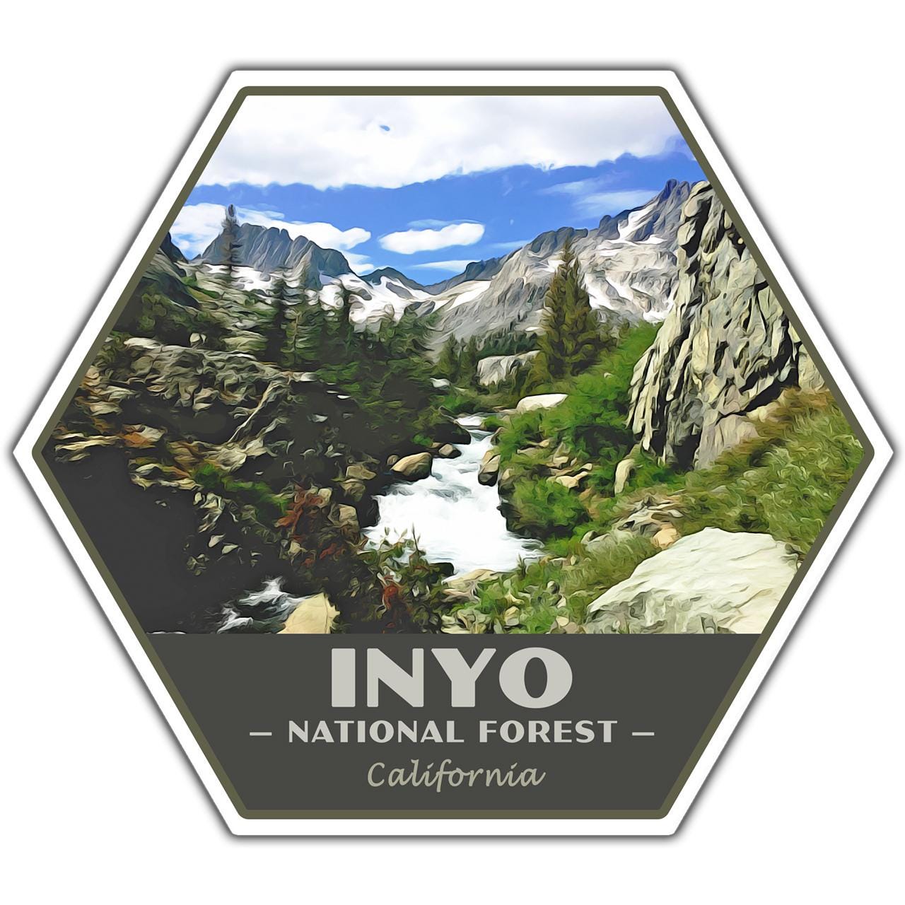 Inyo National Forest Sticker | Inyo Sticker | Vinyl Sticker | 2.25