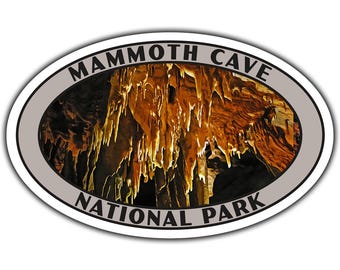 Mammoth Cave National Park Sticker | Mammoth Cave Sticker | Vinyl Sticker | 3.25" x 2.1" to 6.25" x 4" | Made in USA | Free Shipping