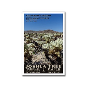Joshua Tree National Park Poster Vintage WPA Style Travel Poster 8 X 10 ...