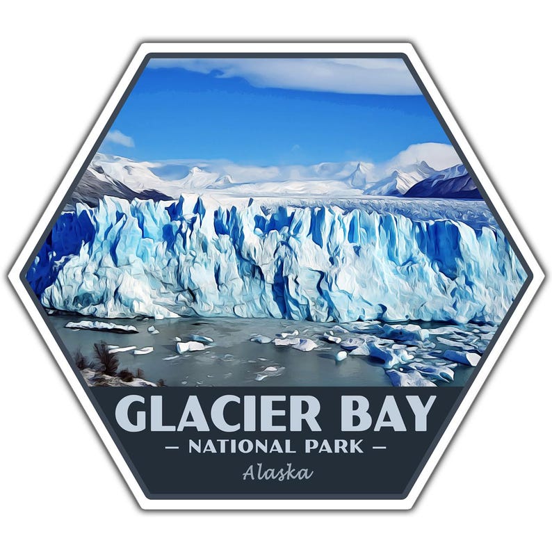 Glacier Bay National Park Sticker | Glacier Bay Sticker | Vinyl Sticker ...