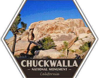 Chuckwalla National Monument Sticker | Chuckwalla Sticker | Vinyl Sticker | 2.25" x 2" to 3.4" x 3.0" | Made in USA | Free Shipping