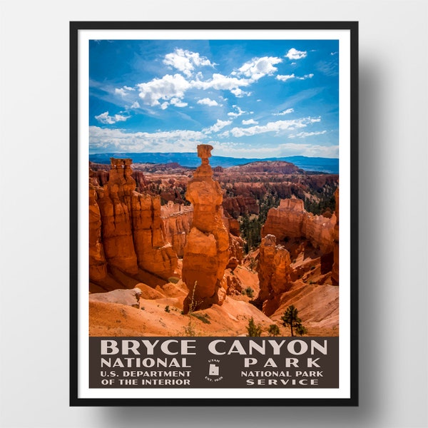 Wee Blue Coo Travel Tourism Bryce Canyon Rock Bridge Utah USA Art Wee Blue Coo Travel Tourism Bryce Canyon Rock Bridge Utah USA Art