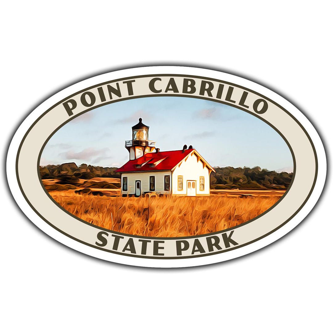 Sticker Point Cap Point Cabrillo State Park Sticker | Point Cabrillo Sticker | Vinyl ...