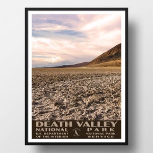 Death Valley National Park Poster | Vintage WPA Style Travel Poster | 8&quot; x 10&quot; to 24&quot; x 36&quot; | Made in USA | Free Shipping