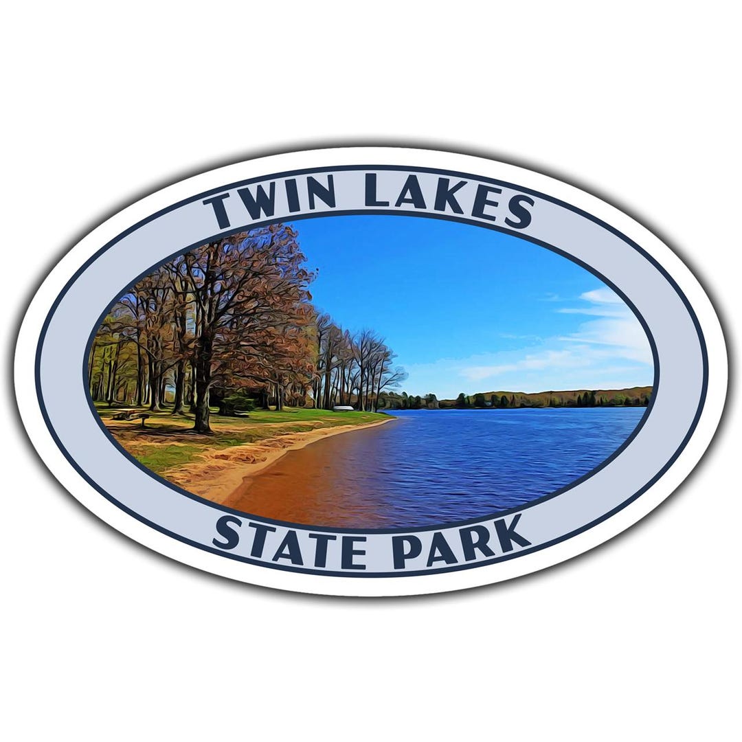 Two Rivers Park Sticker Twin Lakes State Park Sticker | Twin Lakes Sticker | Vinyl Sticker | 3. ...