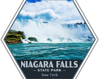 Niagara Falls State Park Sticker | Niagara Falls Sticker | Vinyl Sticker | 2.25" x 2" to 3.4" x 3.0" | Made in USA | Free Shipping