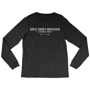 Great Smoky Mountains National Park Long Sleeve Shirt (Simplified)