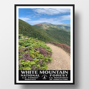 White Mountain National Forest Poster | Vintage WPA Style Travel Poster | 8&quot; x 10&quot; to 24&quot; x 36&quot; | Made in USA | Free Shipping