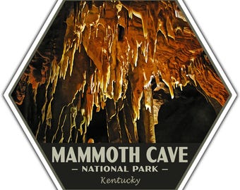 Mammoth Cave National Park Sticker | Mammoth Cave Sticker | Vinyl Sticker | 2.25" x 2" to 3.4" x 3.0" | Made in USA | Free Shipping