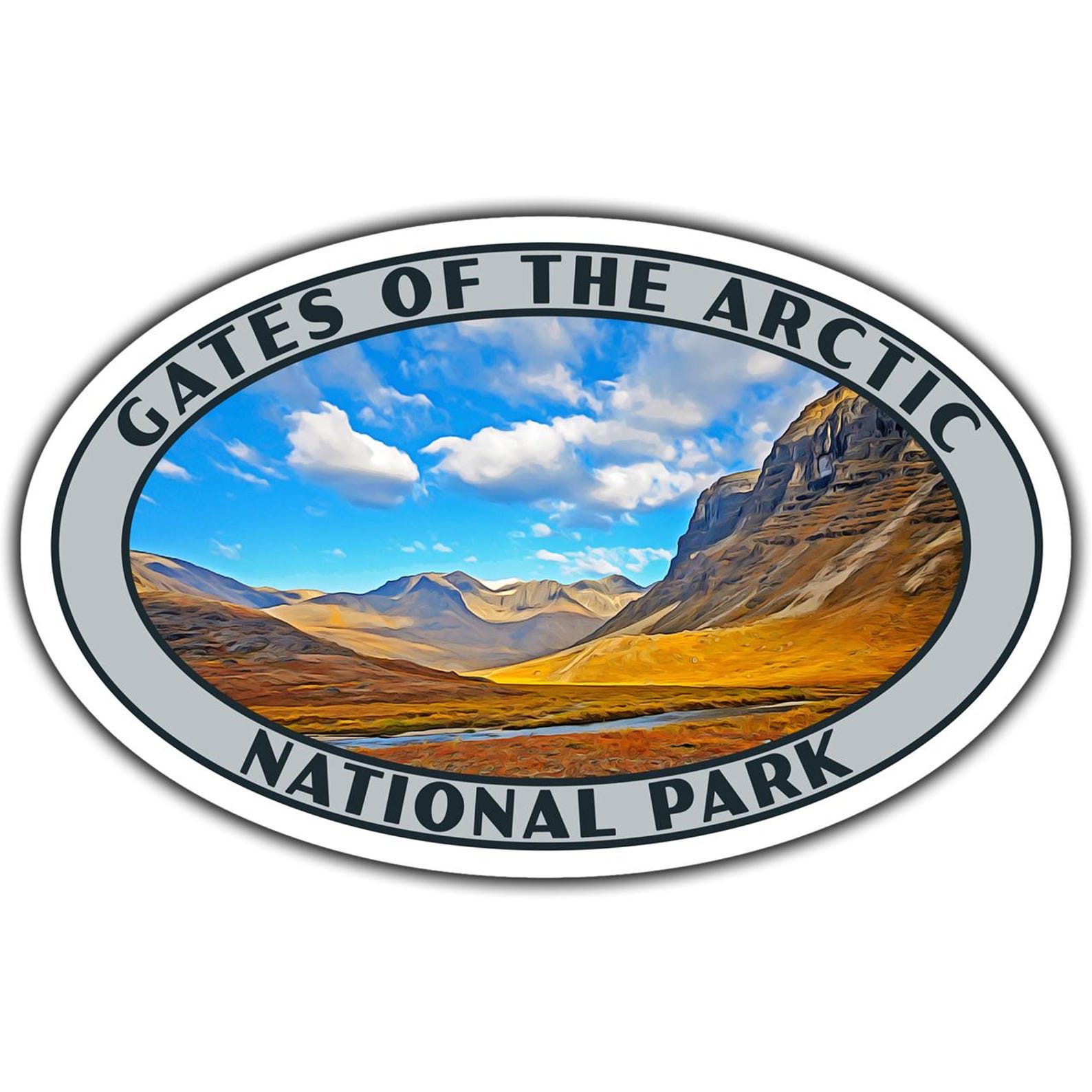Gates of the Arctic National Park Sticker | Gates of the Arctic Sticker ...