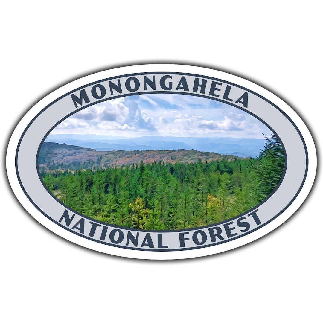 Mon State Sticker Monongahela National Forest Sticker | Monongahela Forest Sticker ...