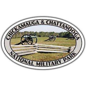 Chickamauga and Chattanooga National Military Park Sticker | Vinyl Sticker | 3.25&quot; x 2.1&quot; to 6.25&quot; x 4&quot; | Made in USA | Free Shipping