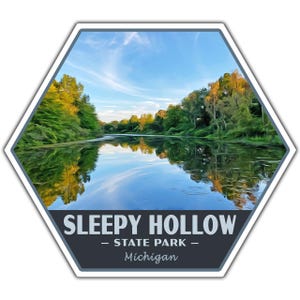 Sleepy Hollow State Park Sticker | Sleepy Hollow Sticker | Vinyl Sticker | 2.25&quot; x 2&quot; to 3.4&quot; x 3.0&quot; | Made in USA | Free Shipping